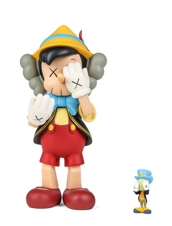 Kaws (Brian Donnelly) - Pinocchio & Jiminy cricket