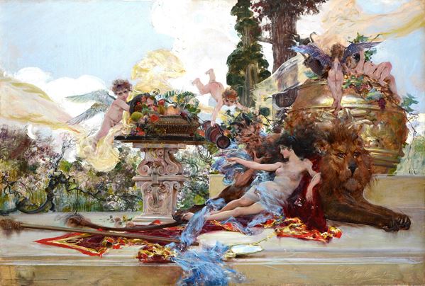Giulio Bargellini - Arianna con satiro