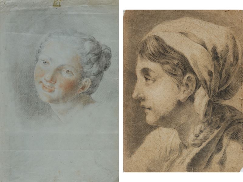 Lotto composto da due disegni