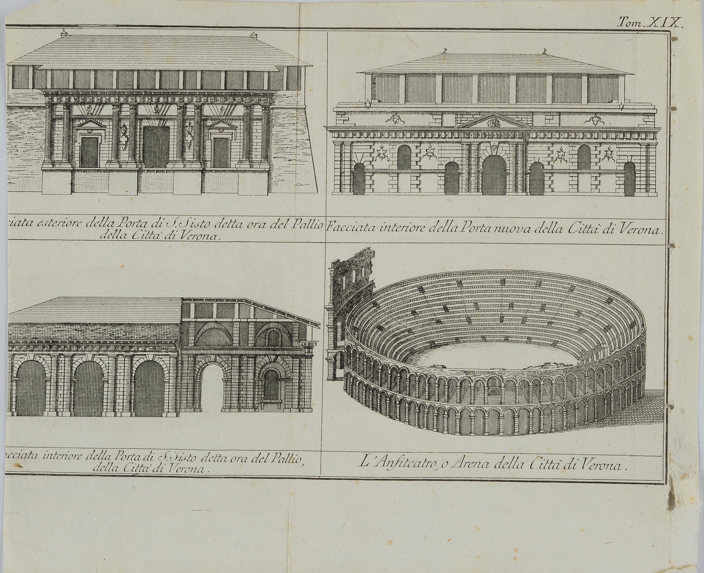 Lotto composto da unidici incisioni