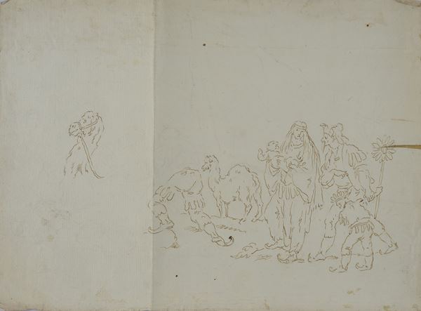 Lotto composto da quattro disegni