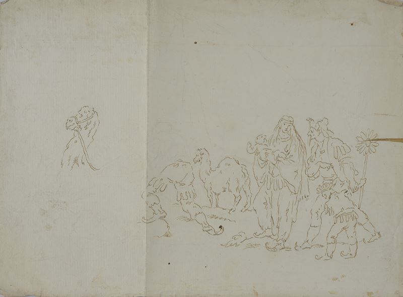 Lotto composto da quattro disegni