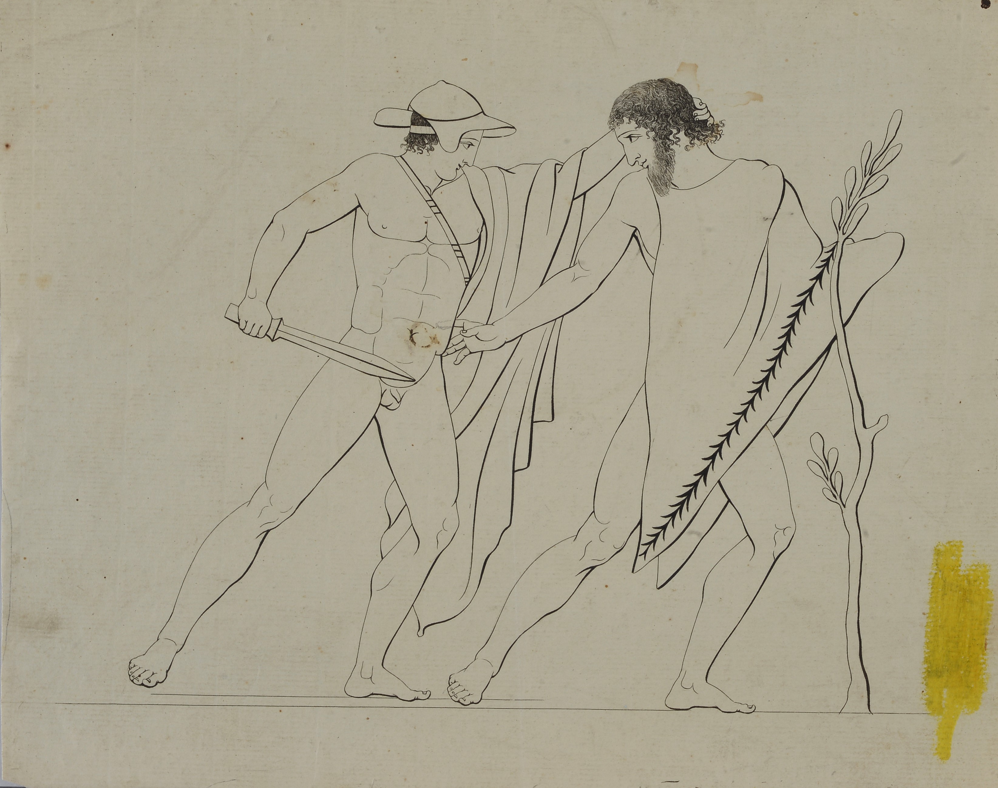 Lotto composto da quattro disegni