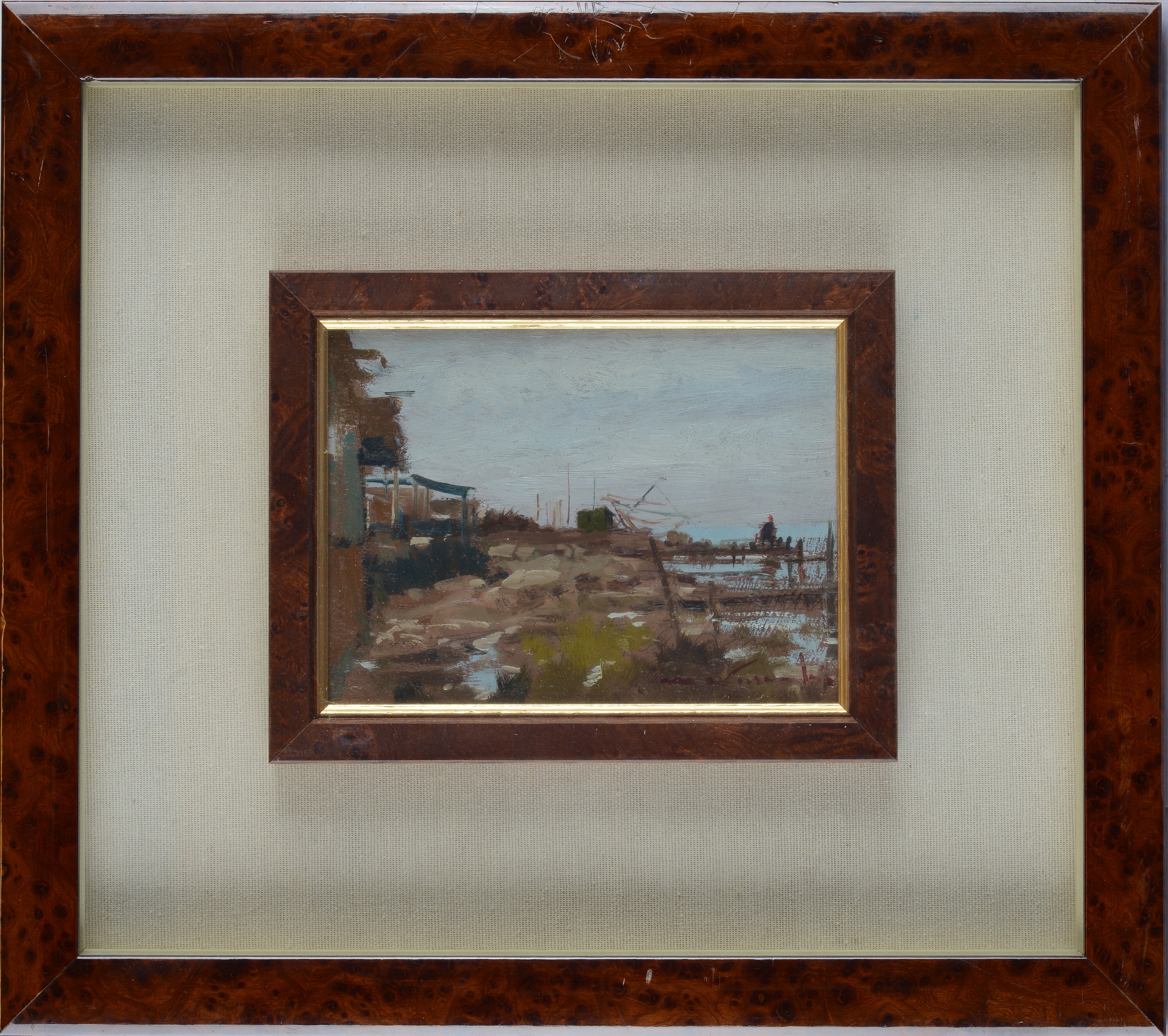 Masaniello Luschi - Paesaggio (marina a Pisa)