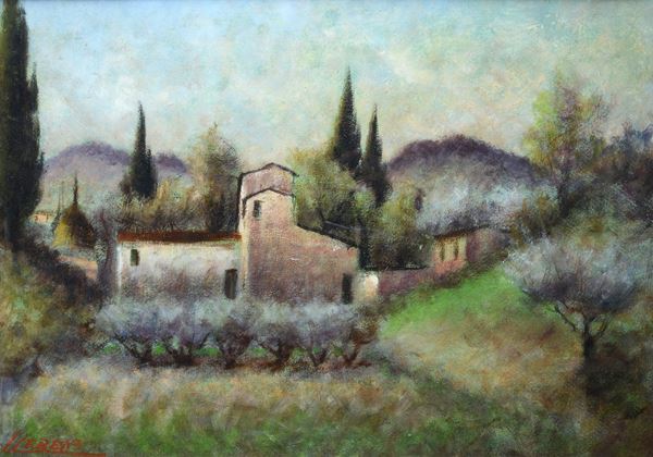Anonimo, XX sec. - Paesaggio toscano