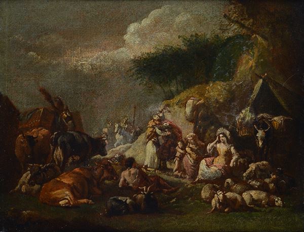Attr. a Giuseppe Zais - Scena campestre