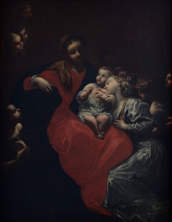 Attr. a Livio Mehus - Sposalizio Mistico di Santa Caterina