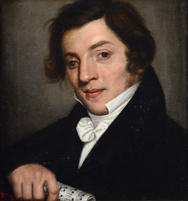 Anonimo, XIX sec. - Ritratto del compositore Giovanni Pacini