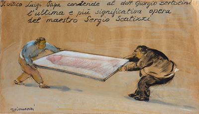 Luigi Papa e Bertolini - Tecnica mista su carta