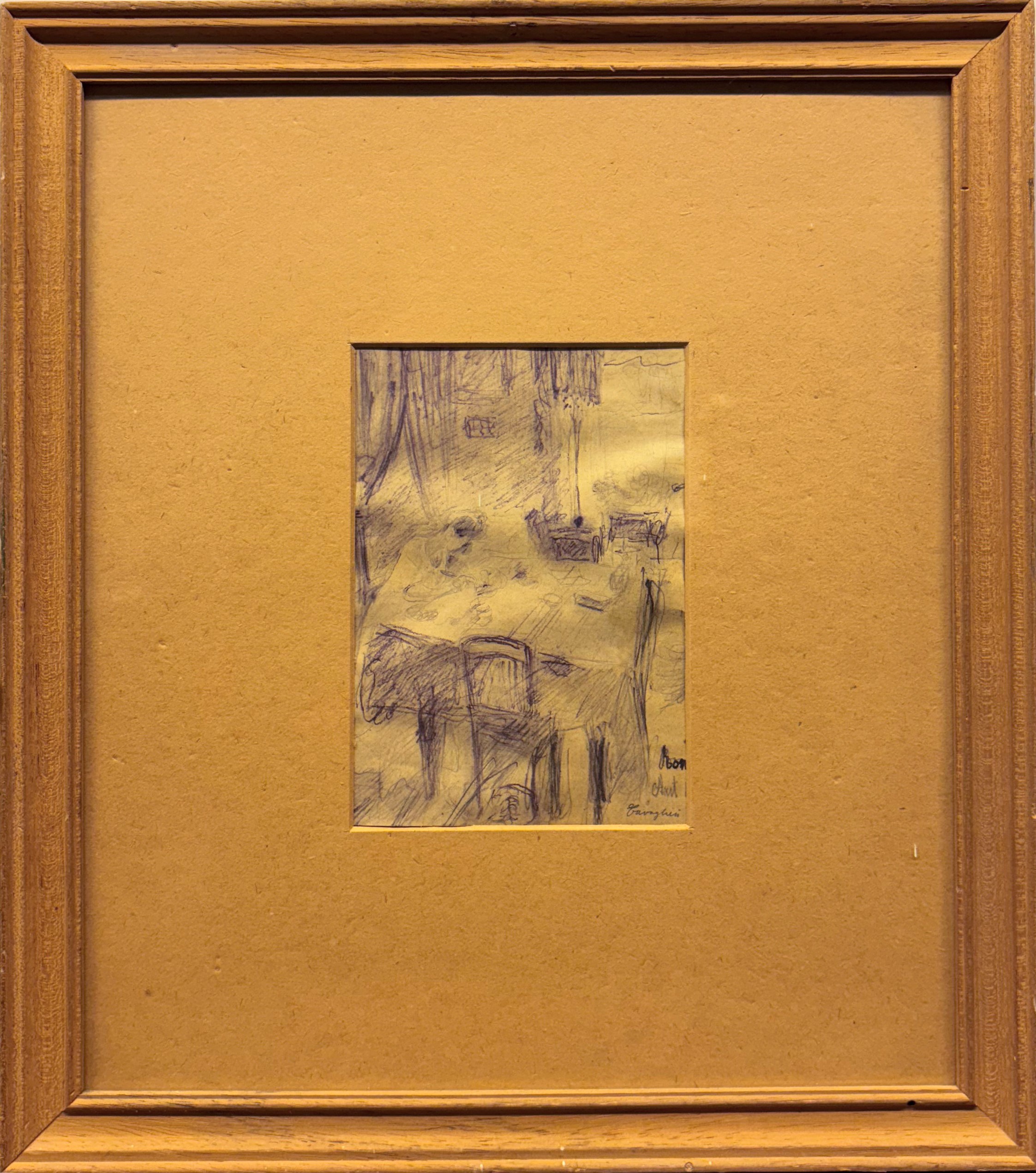 Mario Cavaglieri - Interno con Tavolo