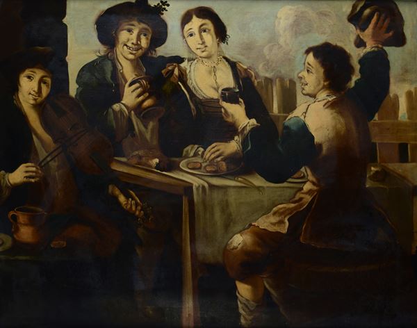 Cerchia di Giacomo Francesco Cipper - Giocatori di carte