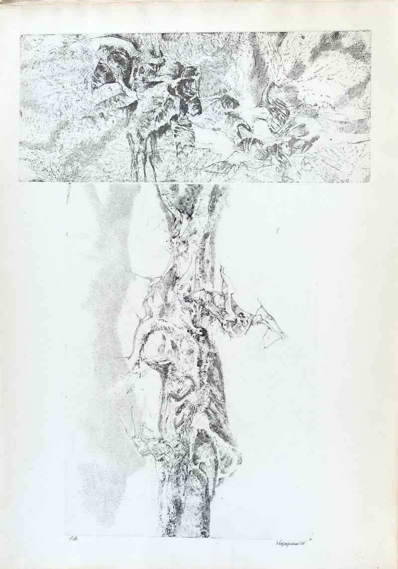 Renzo Vespignani - Litografia senza titolo