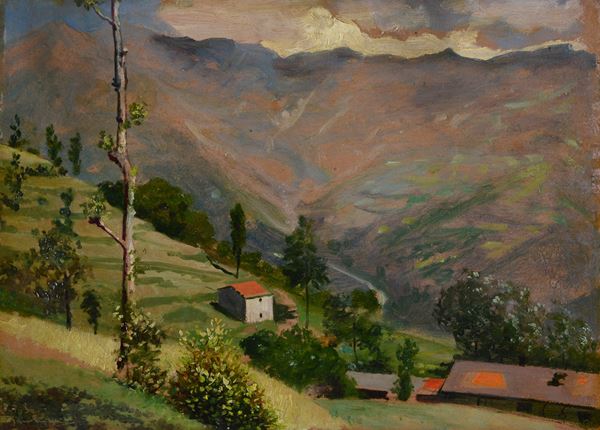 Angelo Mambriani - Paesaggio montano