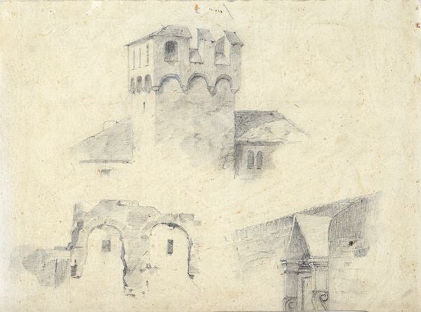 Anonimo, XIX sec. - Studio di edifici