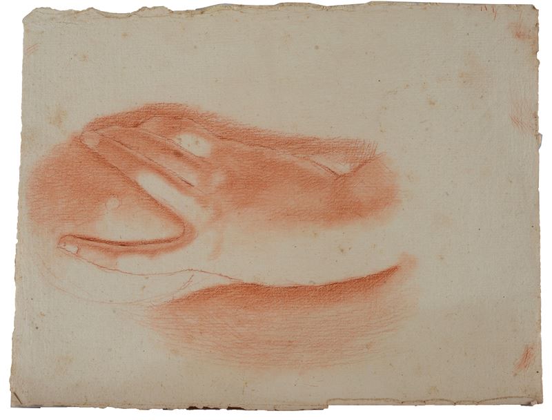 Lotto composto da quattro disegni con studi anatomici