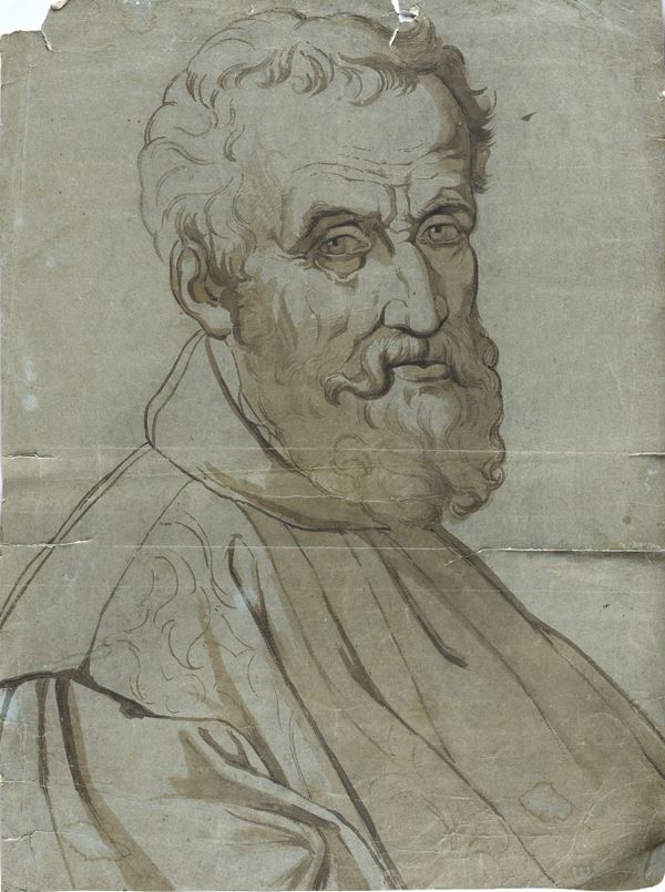 Anonimo, XIX sec. - Ritratto di Michelangelo