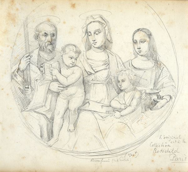 Anonimo, XIX sec. - La Sacra Famiglia (da Beccafumi)