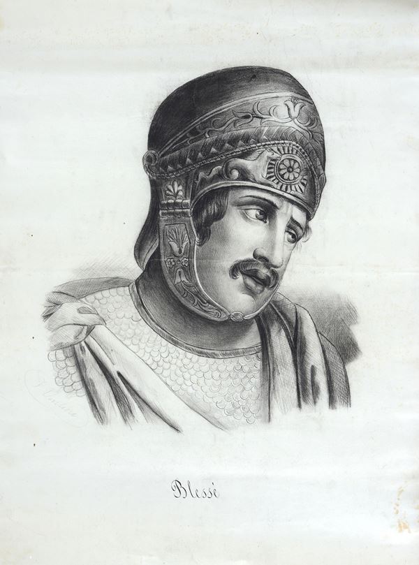 Anonimo, XIX sec. - Ritratto di cavaliere