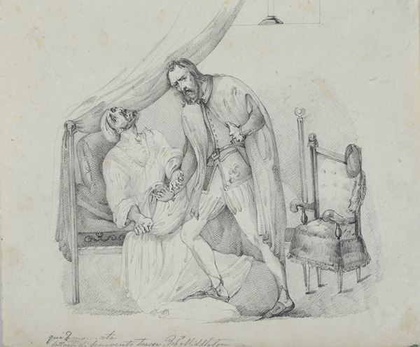 Anonimo, XIX sec. - Morte di Robert Middleton