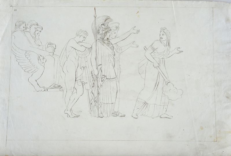 Lotto composto da due scene storiche