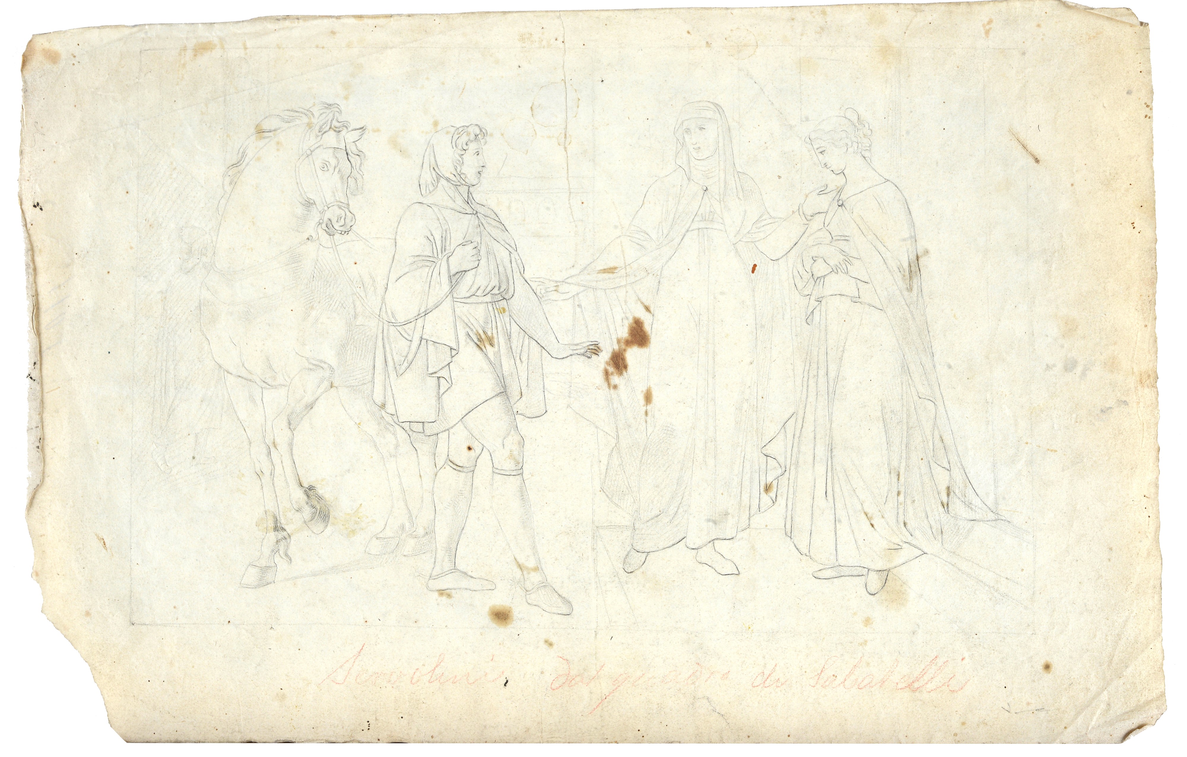 Lotto composto da due scene storiche