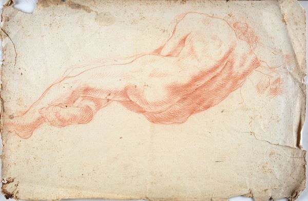Anonimo, XIX sec. - Nudo di spalle