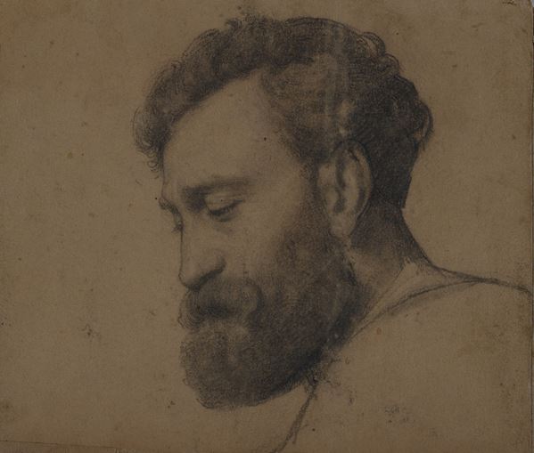 Attr. ad Alessandro Franchi - Testa virile