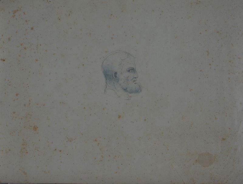 Due disegni con profili maschili