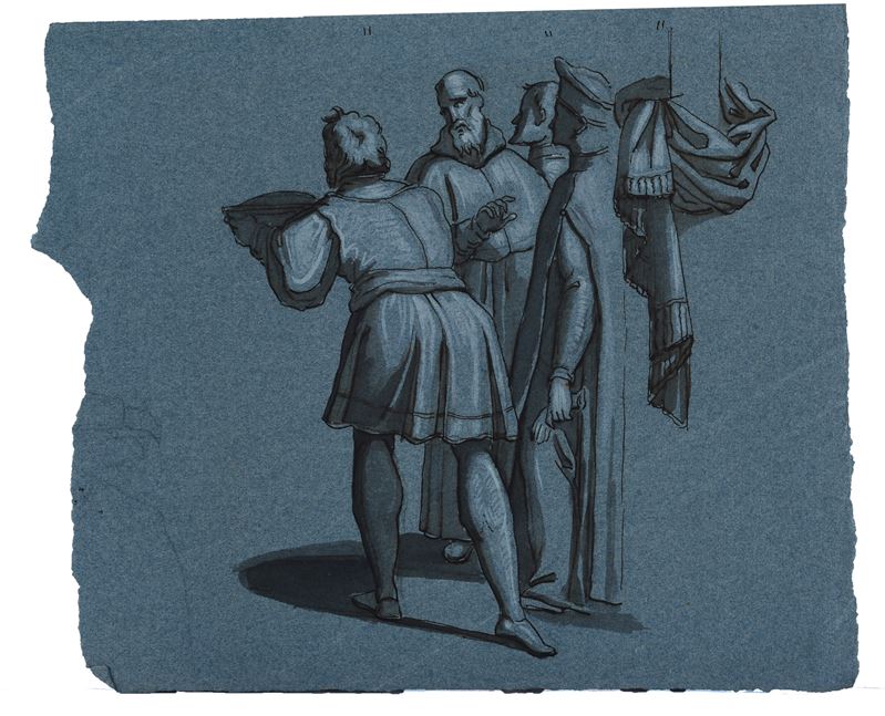 Composizione con figure in stile cinquecentesco