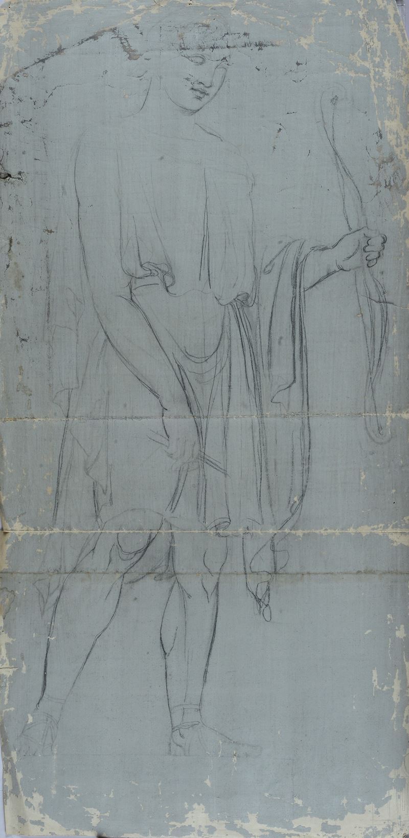 Studio per figura con arco