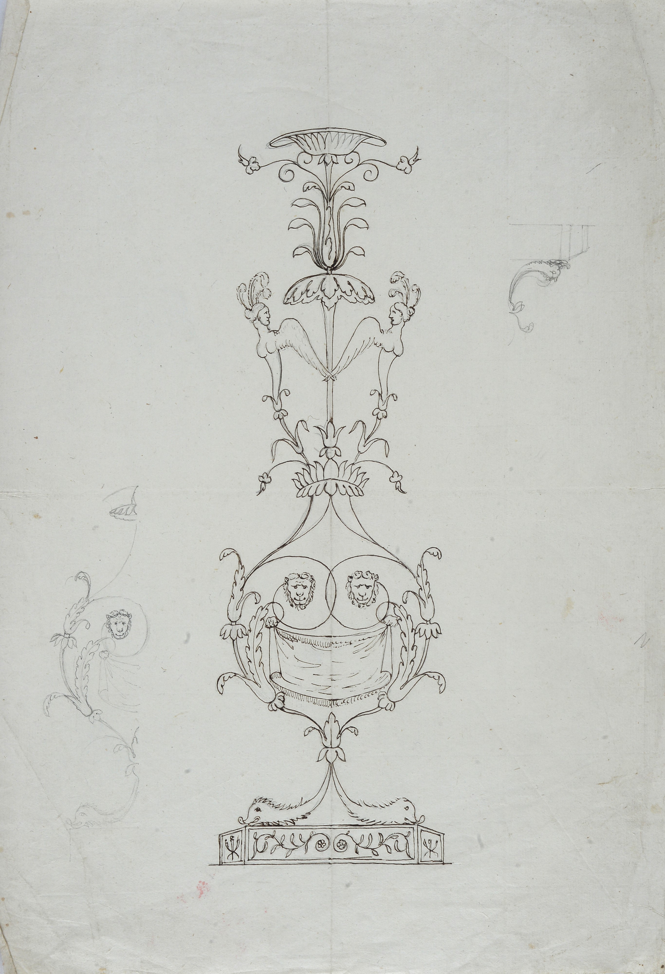 Lotto composto da studi decorativi e di figura