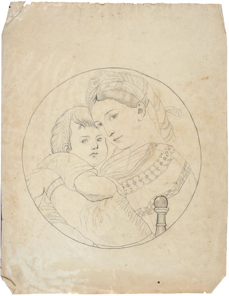 Lotto composto da tre disegni