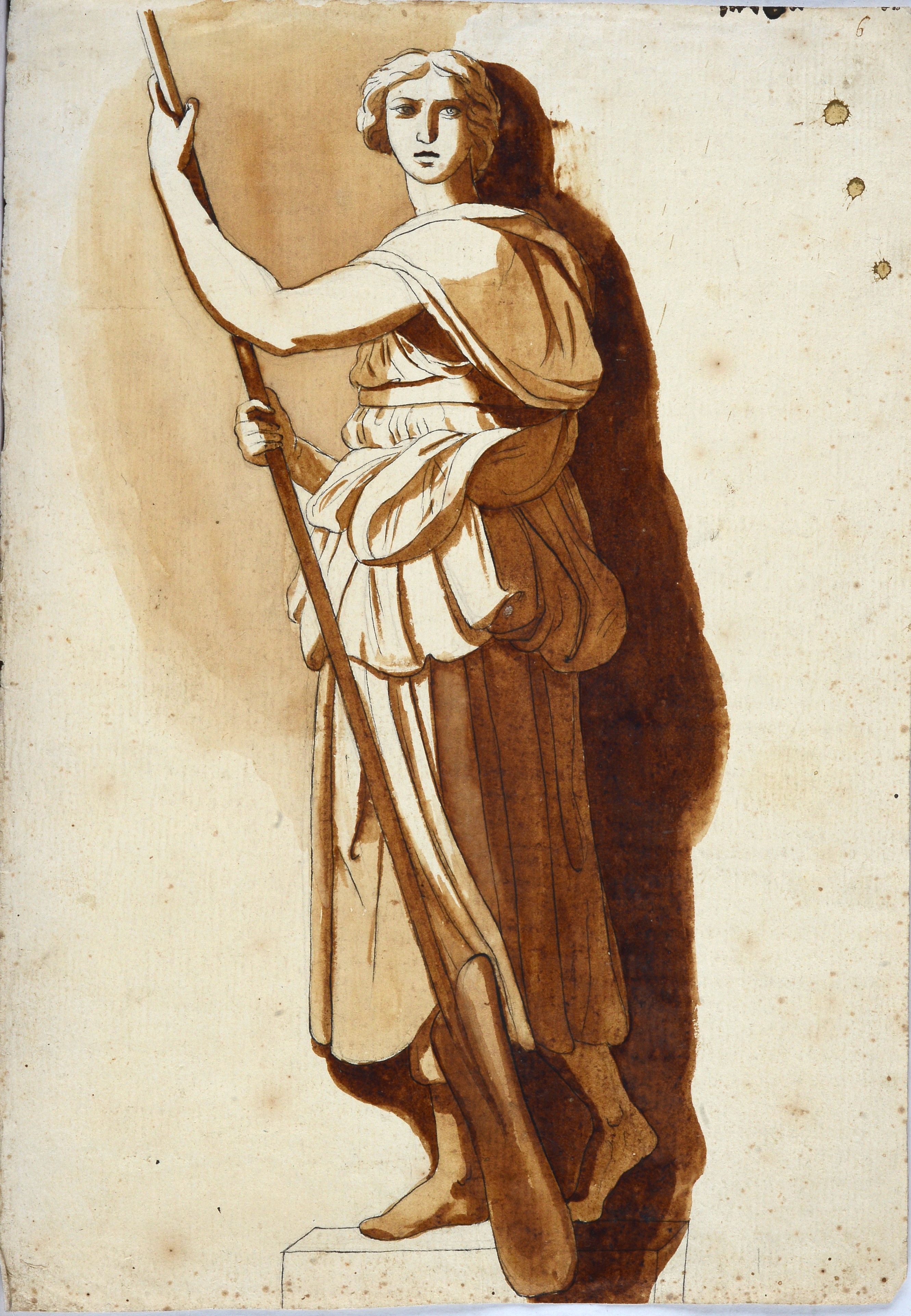 Lotto composto da tre disegni con divinità