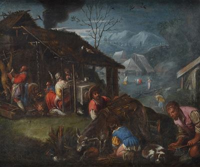 Scuola dei Bassano, XVII secolo, Mercato