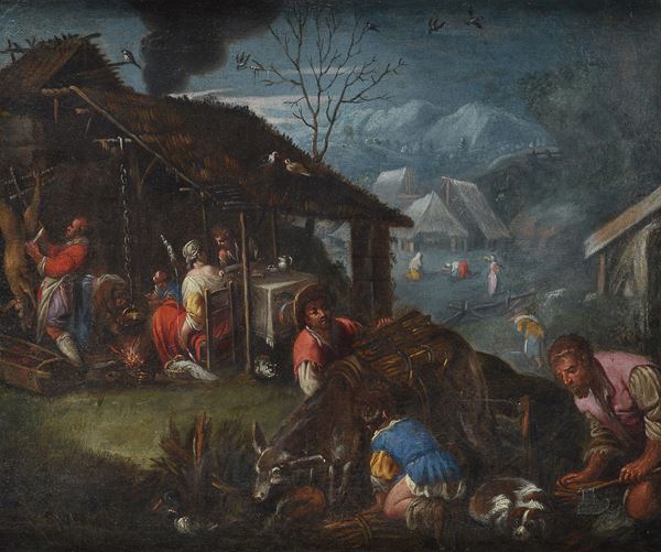 Scuola dei Bassano, XVII sec. - Mercato