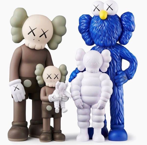 Kaws (Brian Donnelly) - Kaws Family BROWN/BLUE/WHITE