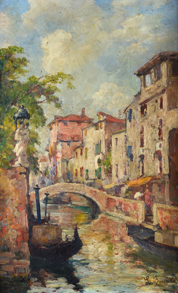Anonimo, XX sec. - Canale a Venezia