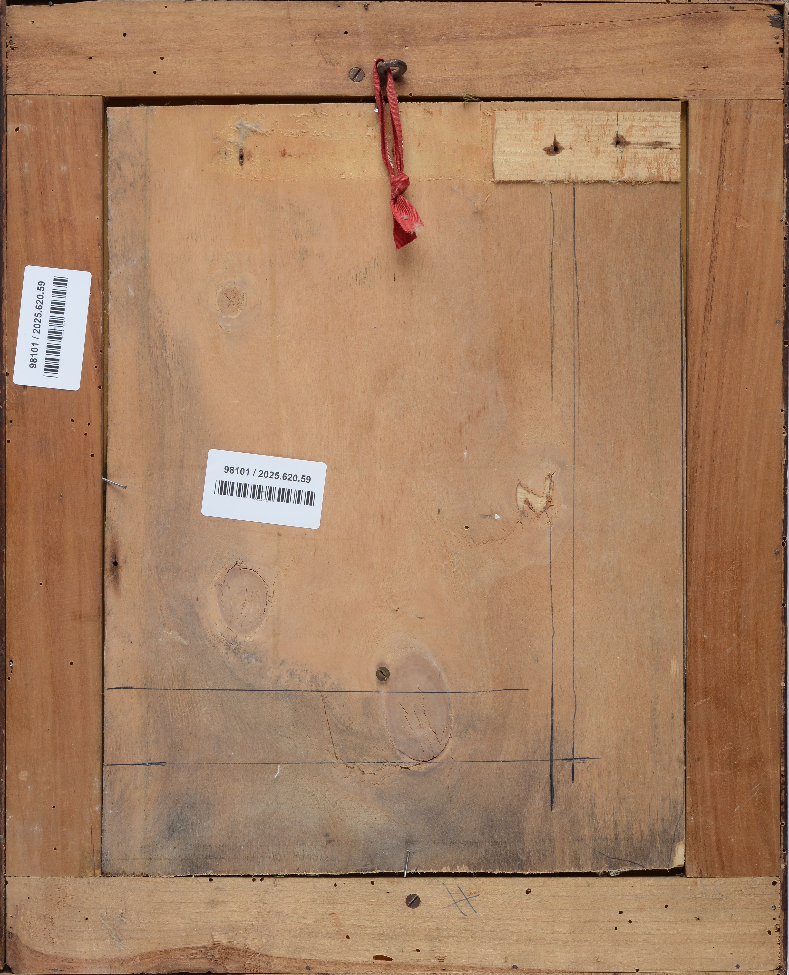 Anonimo, XIX Sec. - Anonimo, Via dell'Arte della Lana, olio su legno