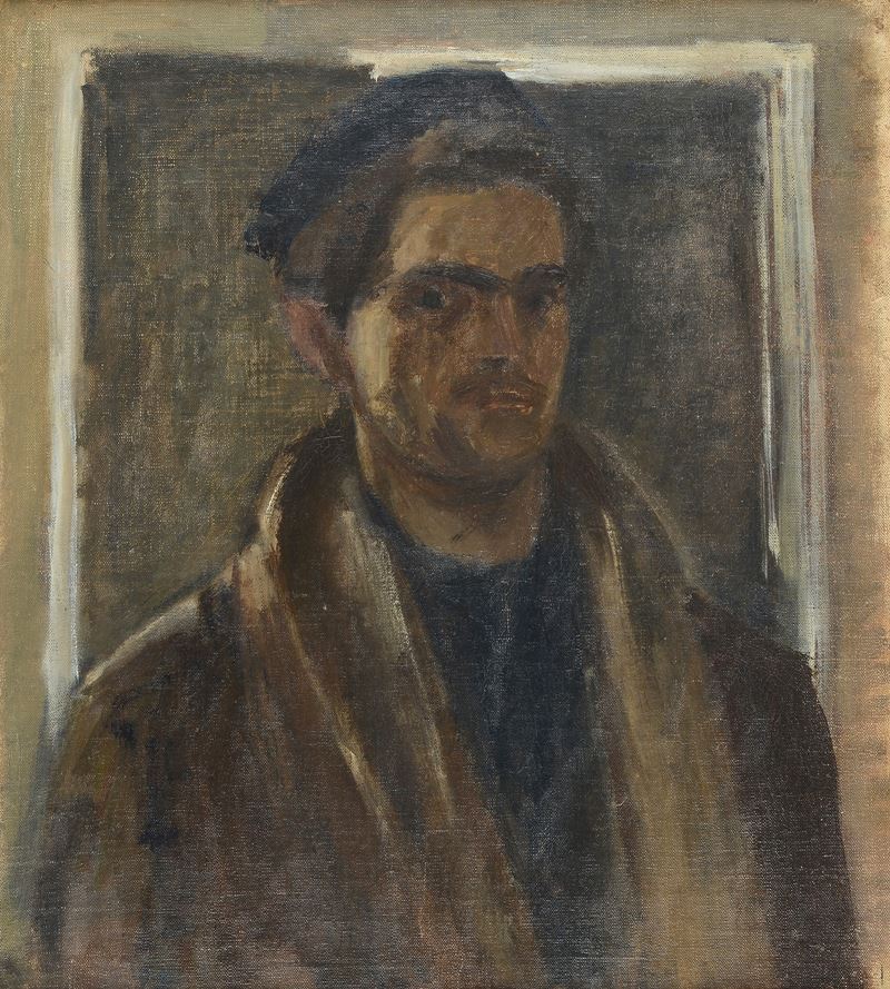 Mario Marcucci - Autoritratto, olio su tela