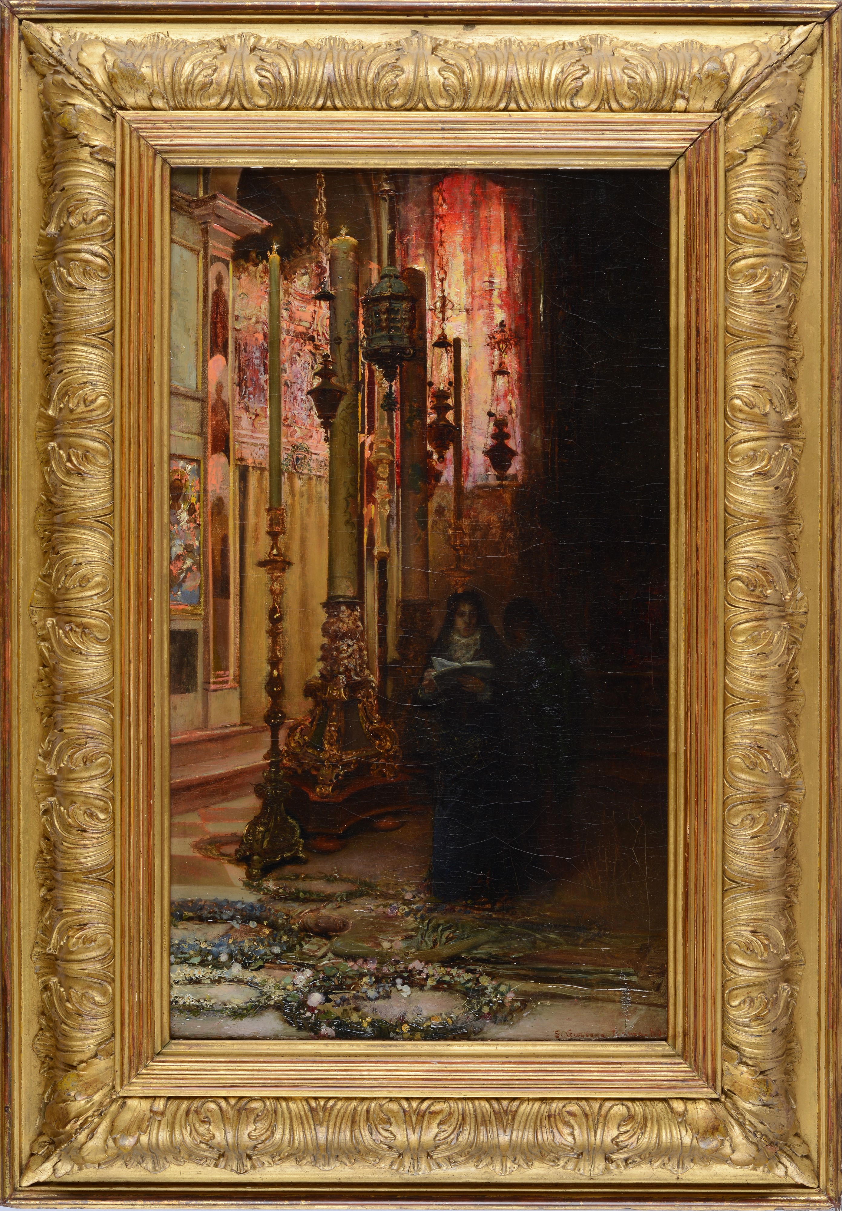 Interno di una chiesa (Monache in chiesa)