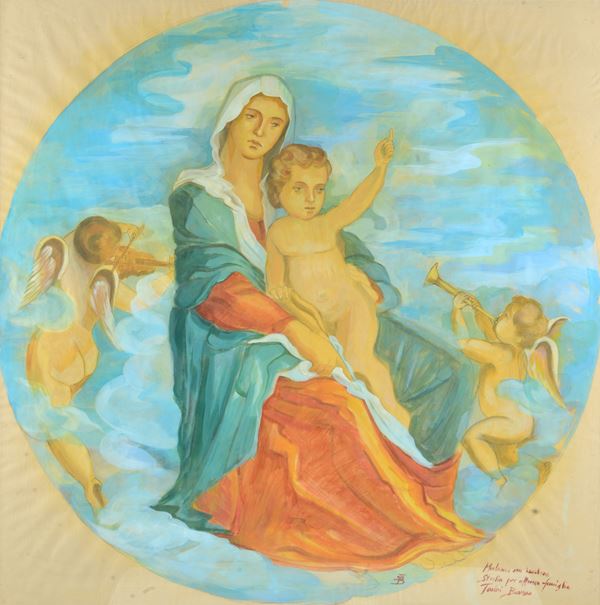Anonimo, XX sec. - Madonna con Bambino