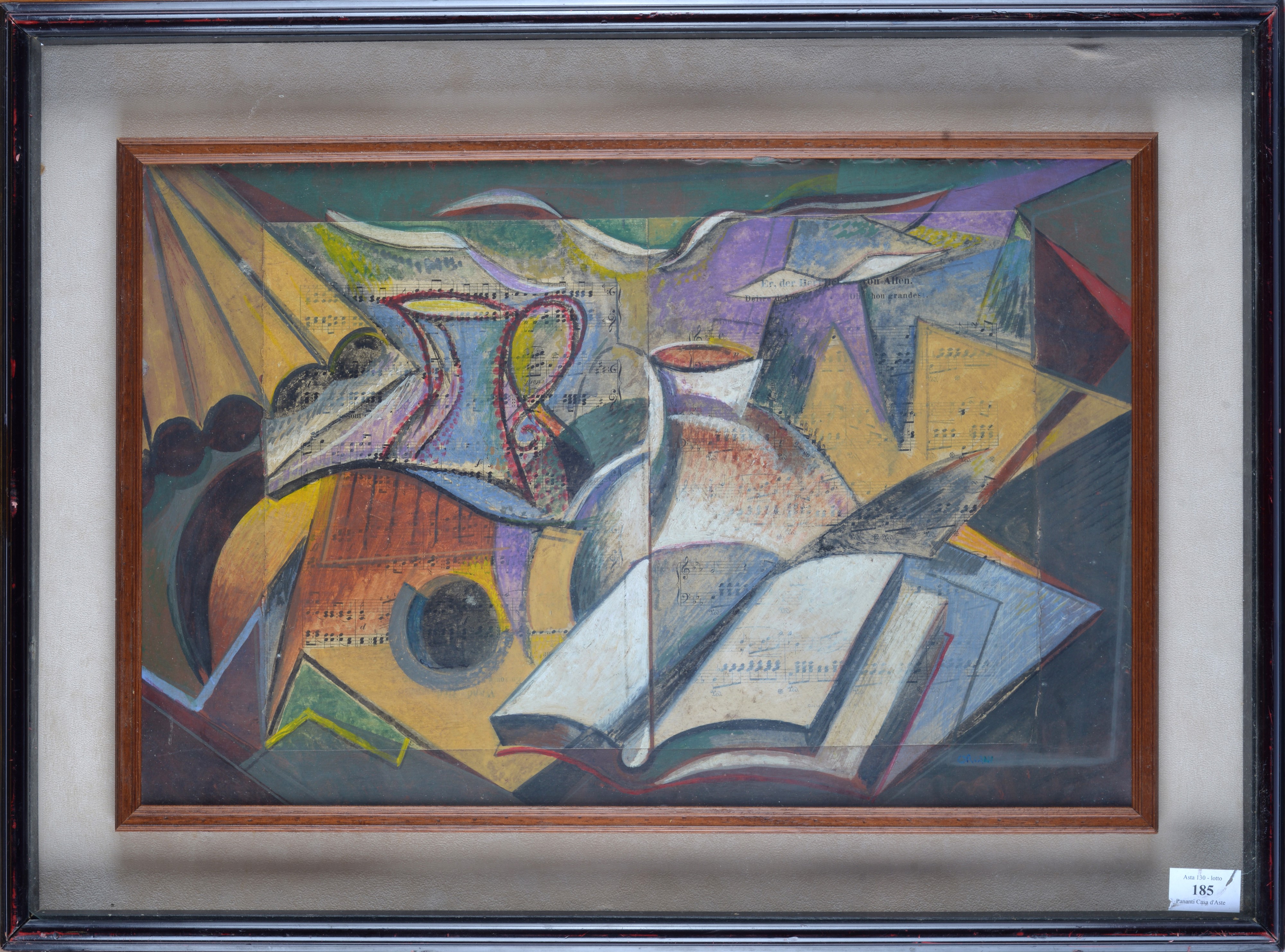 Natura morta con chitarra e libro