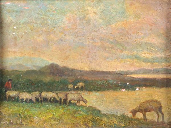 Ludovico Cavaleri - Pastore con gregge
