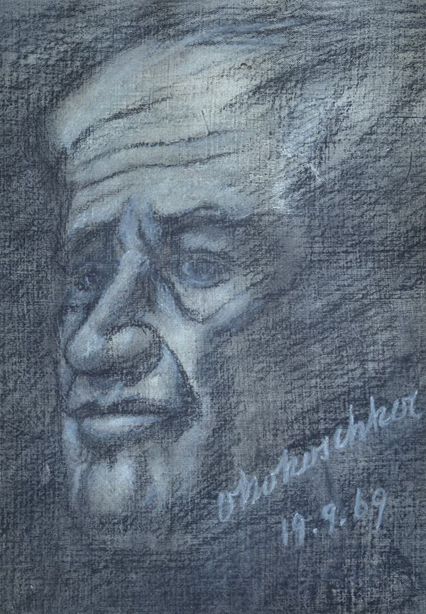 Attr. a Oskar Kokoschka - Ritratto