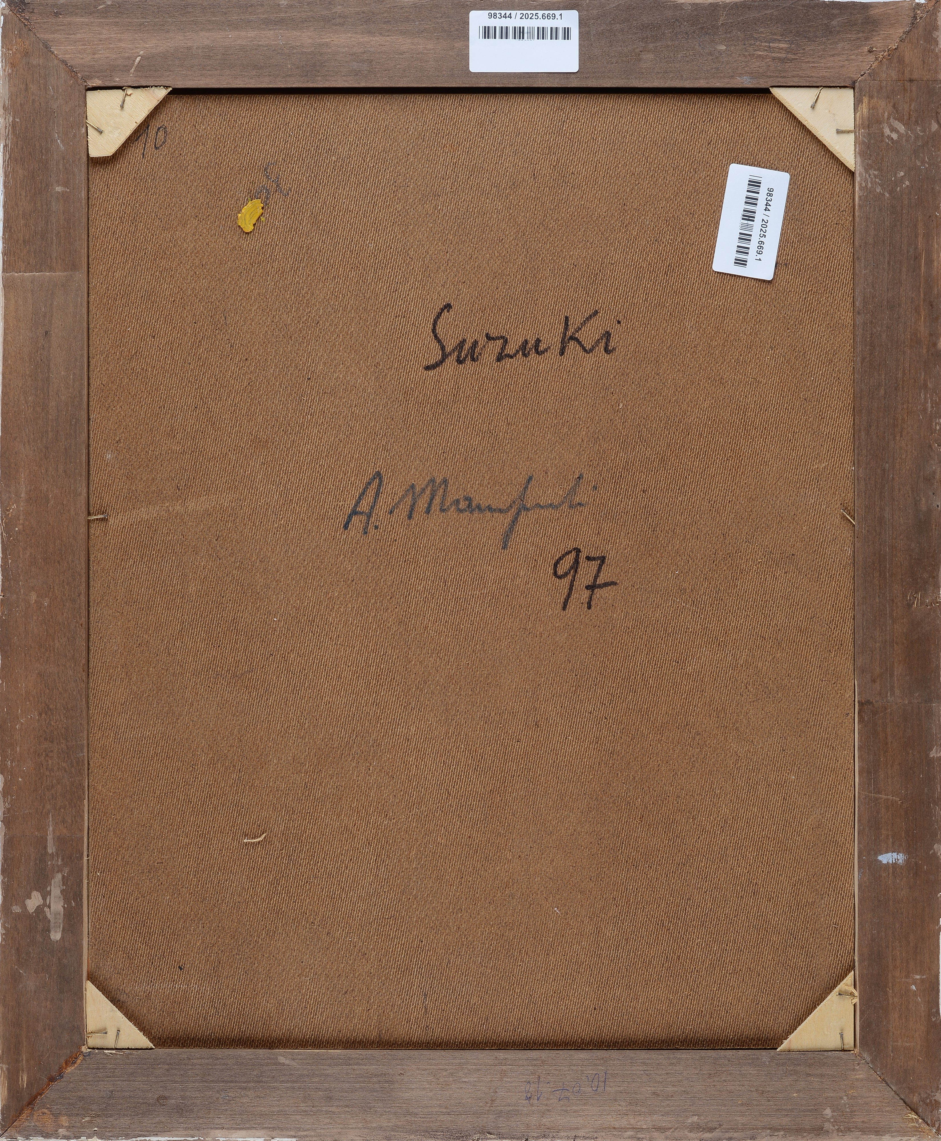 Alberto Manfredi - Suzuki - Olio su faesite, 1997