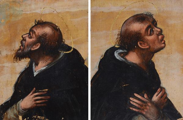 Anonimo, XVI - XVII sec. - Santi domenicani in preghiera