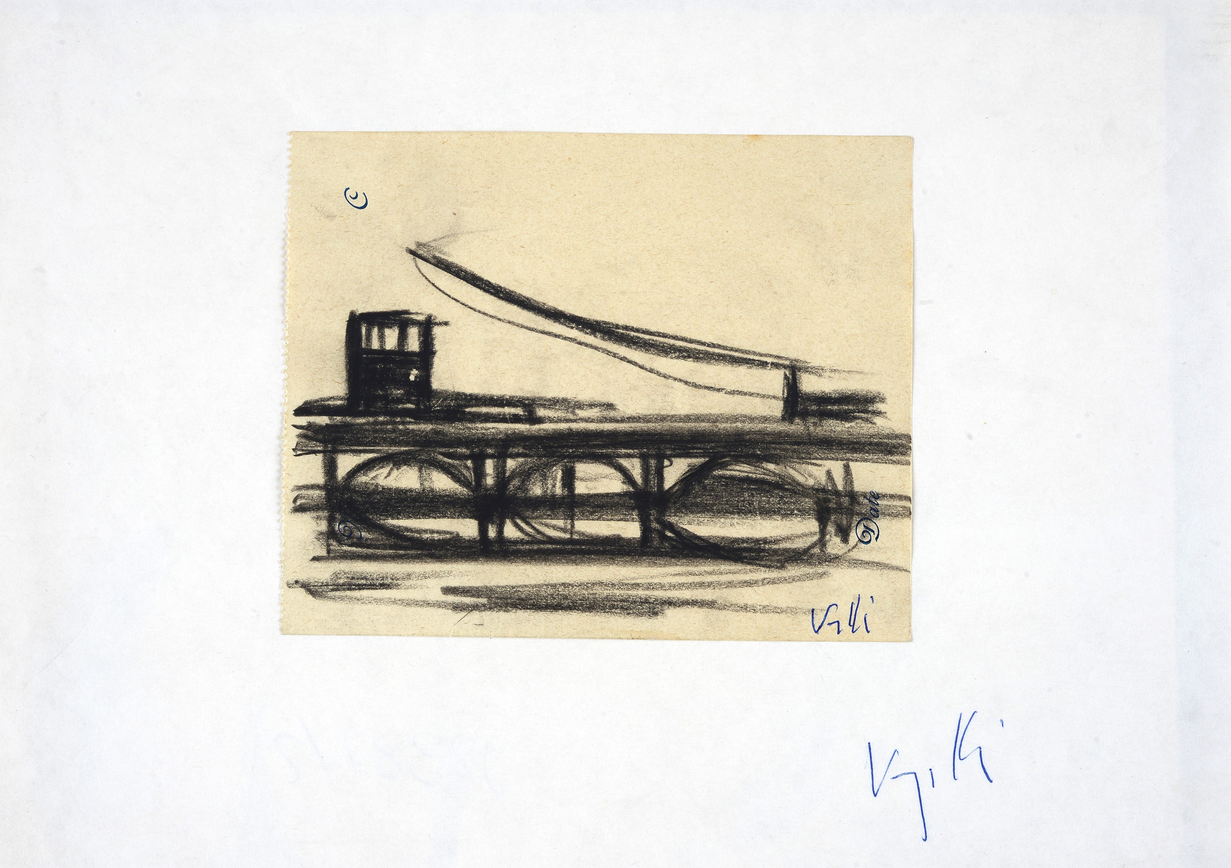 Antonio Vangelli - Coppia di disegni, matita su carta