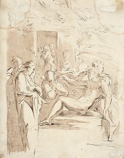 Parmigianino, Compianto su Cristo Morto - Acquatinta
