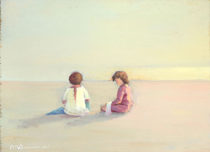 Bambine sulla spiaggia