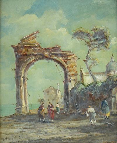 Capriccio, olio su tela